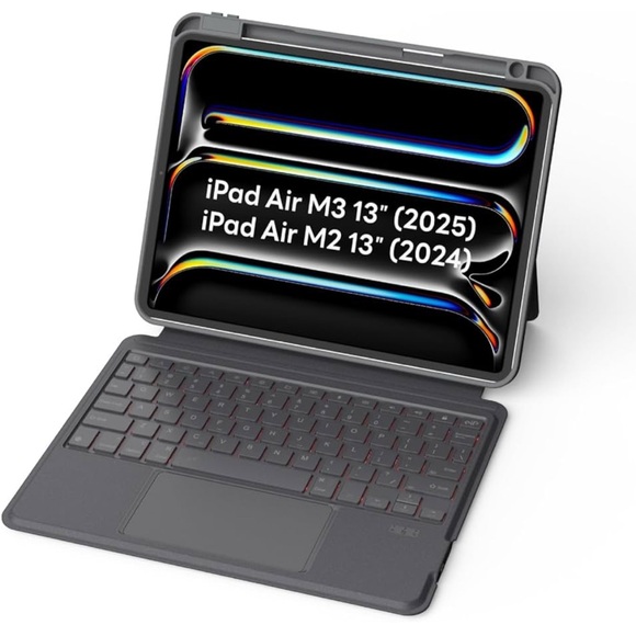 EIP Bluetooth Keyboard Case for iPad Air 13 inch (M3 2025/M2 2024)